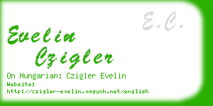 evelin czigler business card